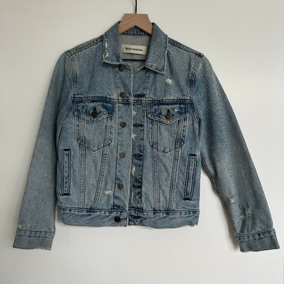 Reformation Jean Jacket (Denali) - Picture 2 of 8